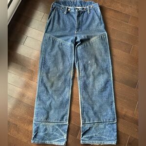1980’s Stihl Double Knee Chainsaw Heavy Duty Protective Denim Jeans